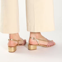 Load image into Gallery viewer, ALEXIS Viper Pink &amp; Gold - Emma Go Shoes
