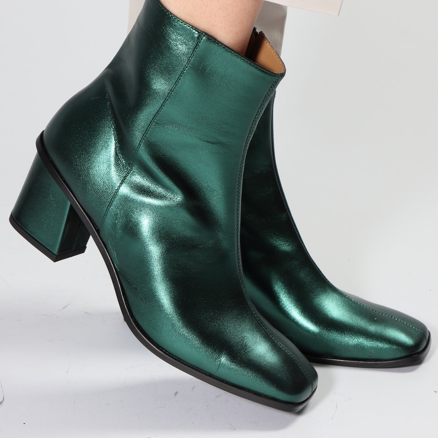 Frederikke Metal Green - last pair 39