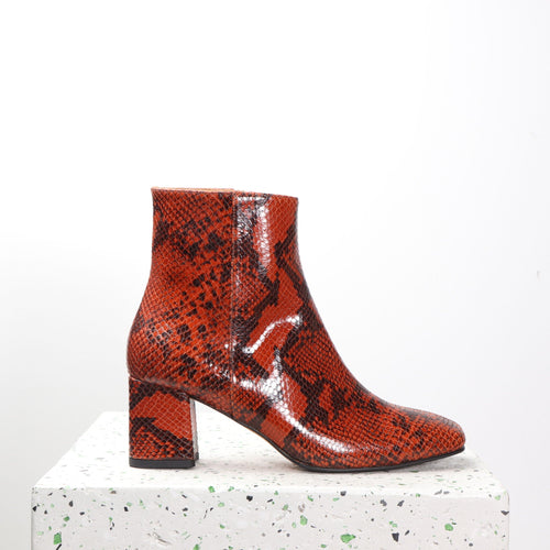 LAETITIA Python Cognac - last pairs 38, 39 - Emma Go Shoes