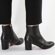 Load image into Gallery viewer, Maja Calf Black and Gold - Emma Go Shoes
