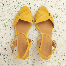 Load image into Gallery viewer, Selena Suede Mustard - Emma Go Shoes
